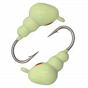 Муравей с ушком d 4,0 мм, вес 0,8 гр, фосфор с точкой  /10 шт/